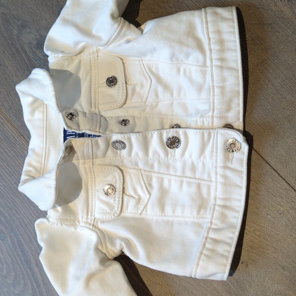 GAP Baby White Denim Jacket - Picture 3 of 4